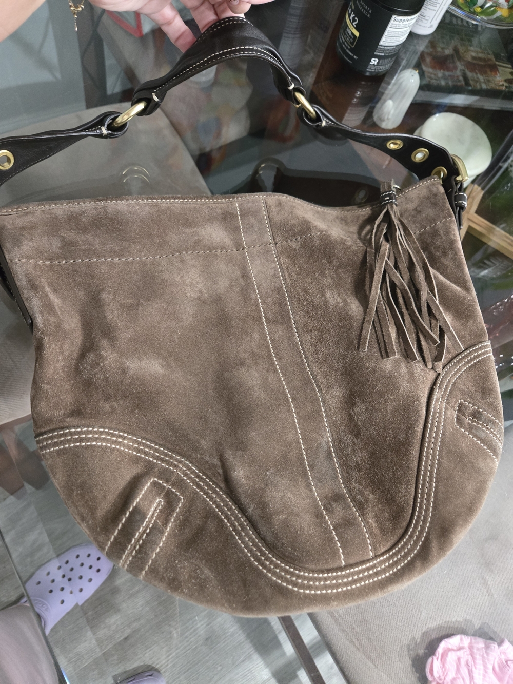 Vintage Coach Soho Suede Hobo Bag - Picture 3 of 12